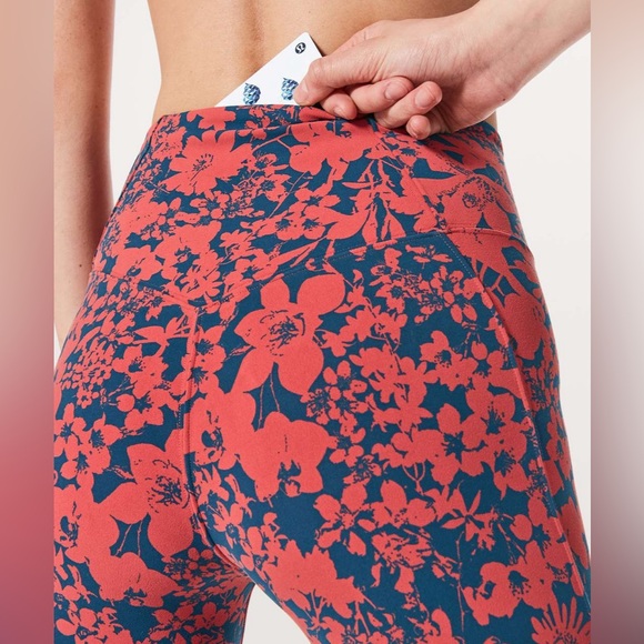 Lululemon All You Do Tight *25" Efflorescent Dark Canyon Onyx Blue Size 6 - Picture 3 of 9